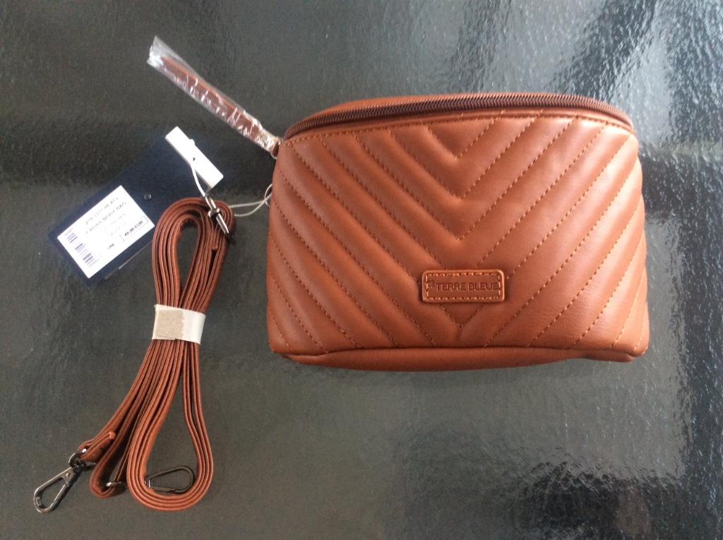 TERRE BLEUE heup/schoudertasje, Handtassen en Accessoires, Ophalen, Nieuw, Bruin