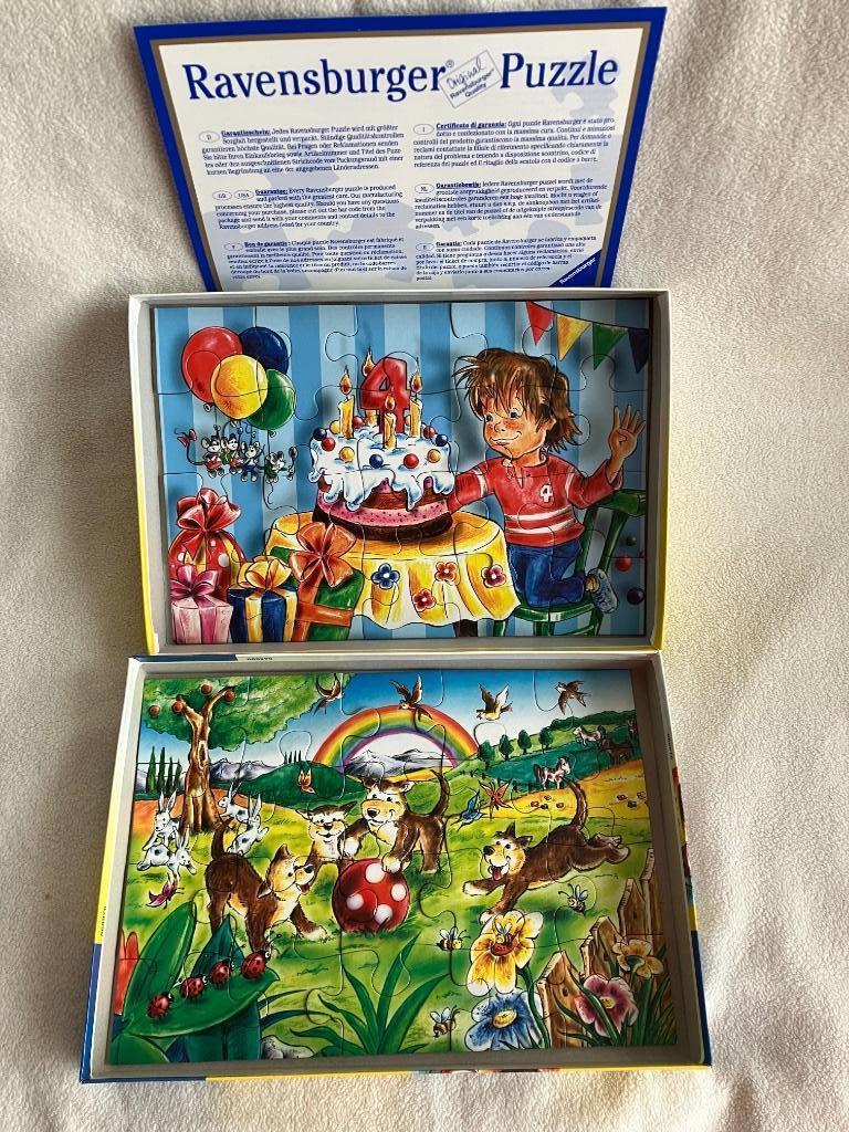 Ravensburger Puzzle 2 puzzels elk 20 puzzelstuks, Ophalen of Verzenden, 10 tot 50 stukjes, Zo goed als nieuw, 4 tot 6 jaar