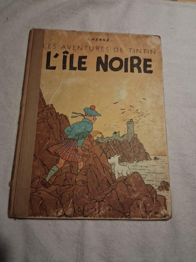 Tintin "L'Ile Noire" 1943, Une BD, Enlèvement, Utilisé, Hergé