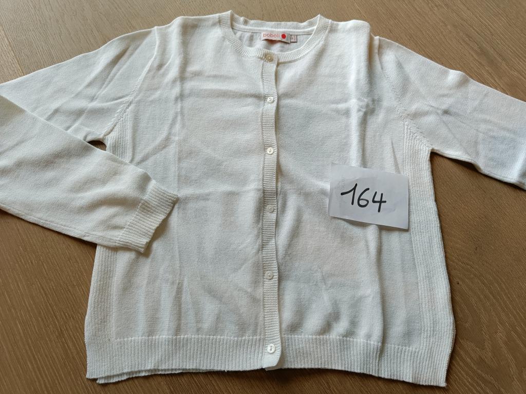 Boboli witte gilet mt 164 NIEUW, Enlèvement ou Envoi, Pull ou Veste, Comme neuf, Boboli
