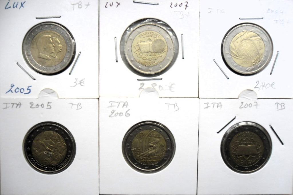 Lot monnaies 6 x 2 euro commémorative Ital/Lux , Timbres & Monnaies, Monnaies | Europe | Monnaies euro, Monnaie en vrac, 2 euros