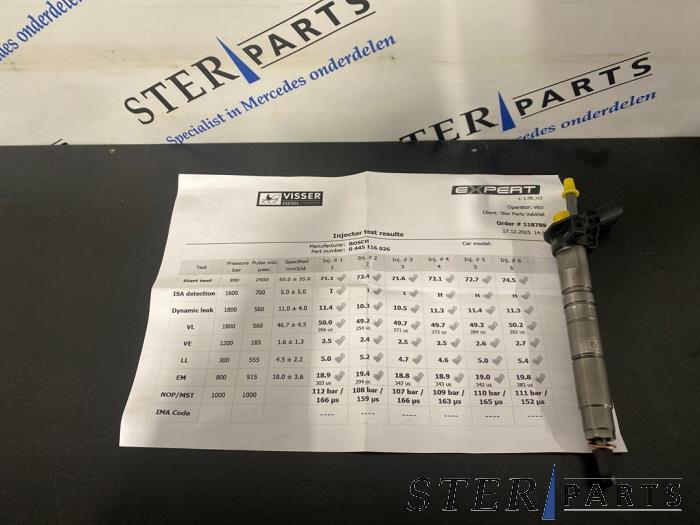 Injecteur (diesel) d'un Mercedes C-Klasse, 3 mois de garantie, Utilisé, -, -