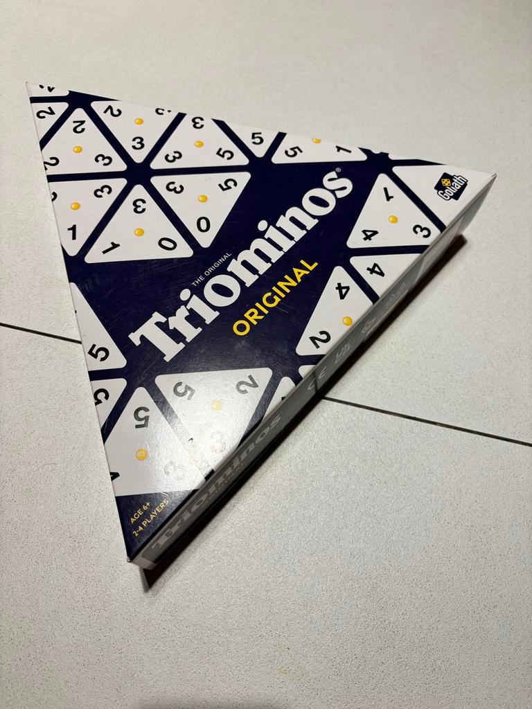 Gezelschapsspel: Triominos Original van Goliath, Trois ou quatre joueurs, Enlèvement ou Envoi, Neuf