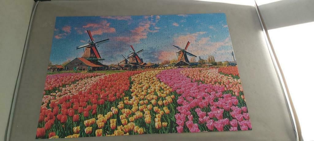 34) Puzzle king 1000 pièces complet, Enlèvement, Utilisé, Puzzle