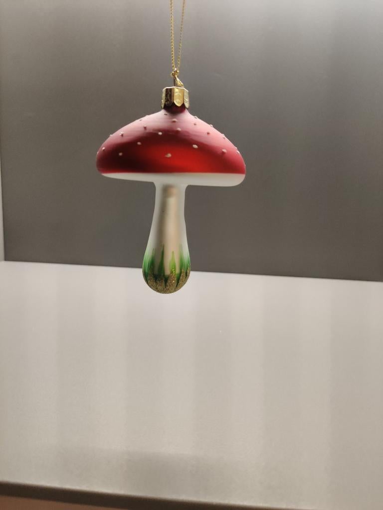 Paddestoelen kerstboom, Ophalen