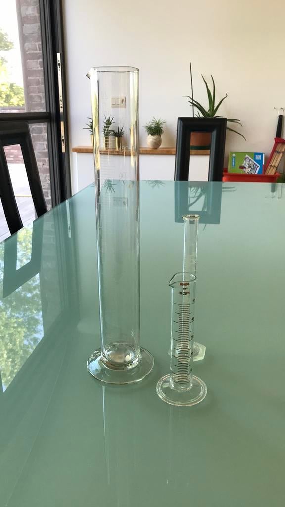 Set 3 maatbekers (chemie), Ophalen