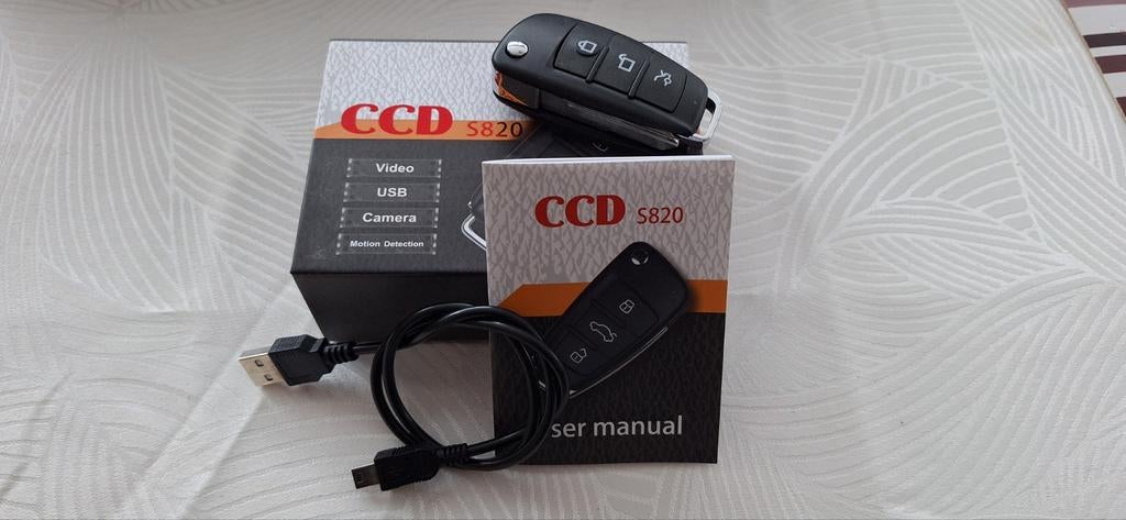 Spionagecamera in de vorm van een autosleutel CCD S820, Audio, Tv en Foto, Overige Audio, Tv en Foto, Zo goed als nieuw, Ophalen of Verzenden