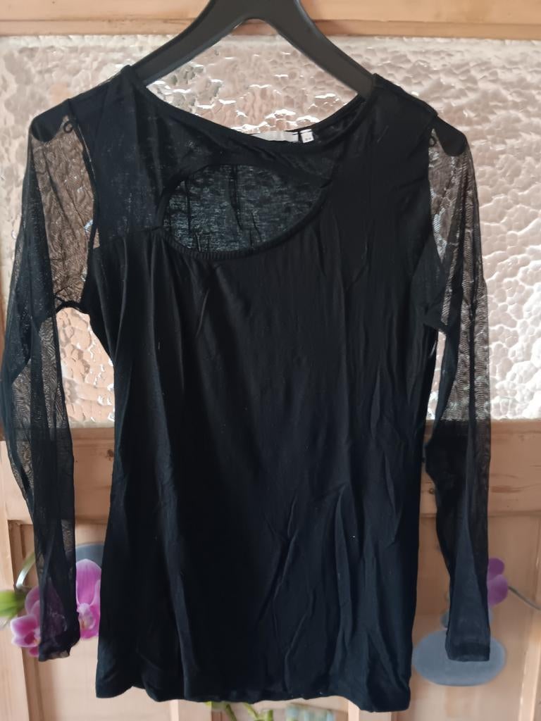 Fijne zwarte blouse van 3 Suisse, Kleding | Dames, Maat 38/40 (M), 3 suisses, Zwart, Ophalen of Verzenden
