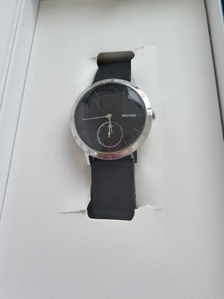 Withings Steel HR - Hybride Smartwatch - Ø 36mm - Zwart, Withings, Zwart, Ophalen of Verzenden, Zo goed als nieuw