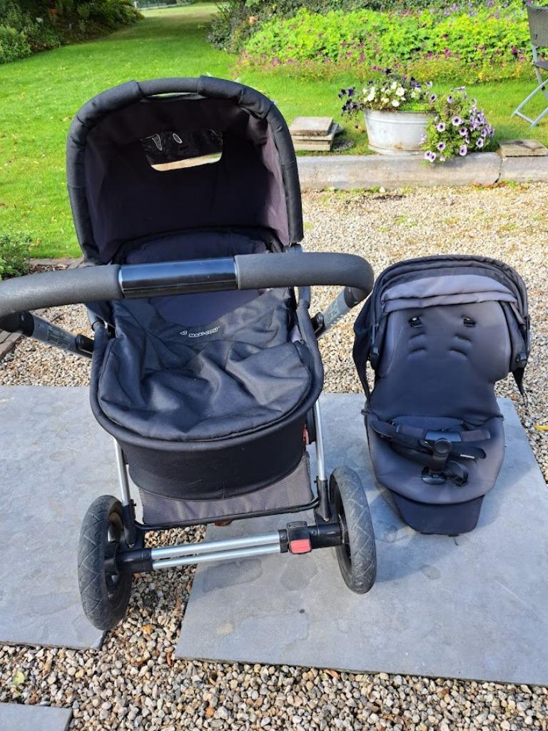 maxi cosi: onderstel +mand +buggy, Kinderen en Baby's, Ophalen, Gebruikt, Maxi-Cosi, Verstelbare rugleuning