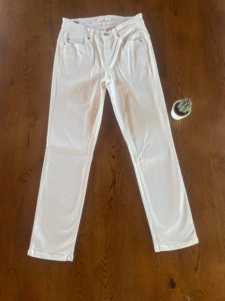 broek dames, Kleding | Dames, Cambio, Wit, Ophalen of Verzenden, Zo goed als nieuw