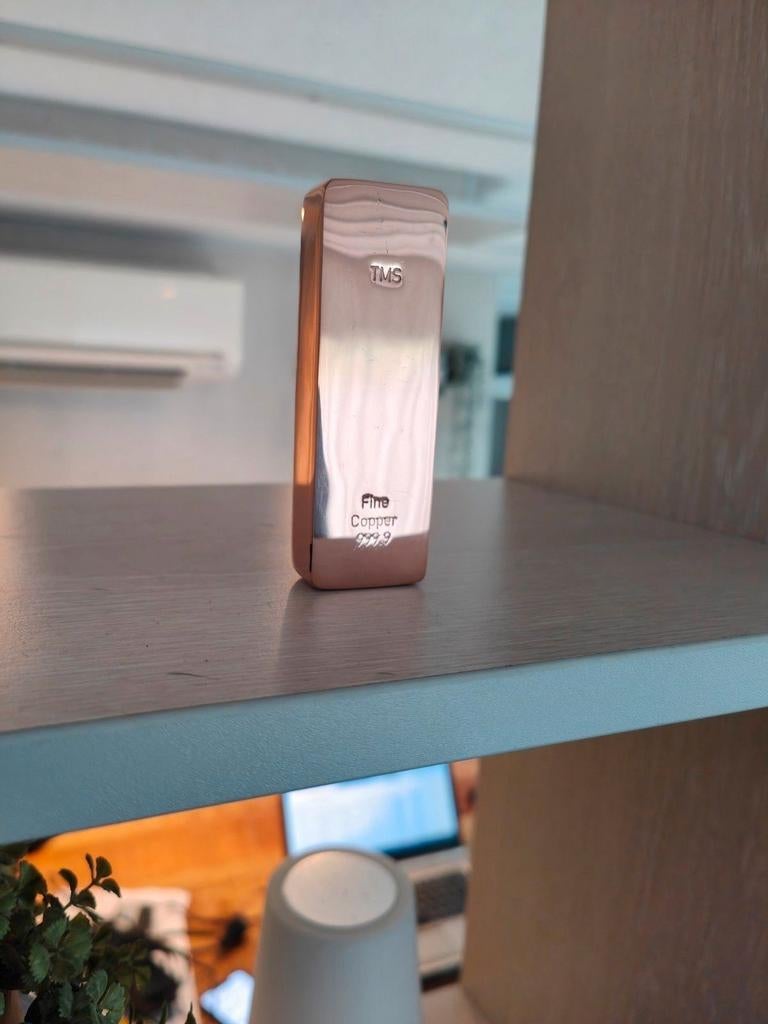 Belle barre caractéristique en cuivre pur UNIQUE, Enlèvement ou Envoi, Cuivre