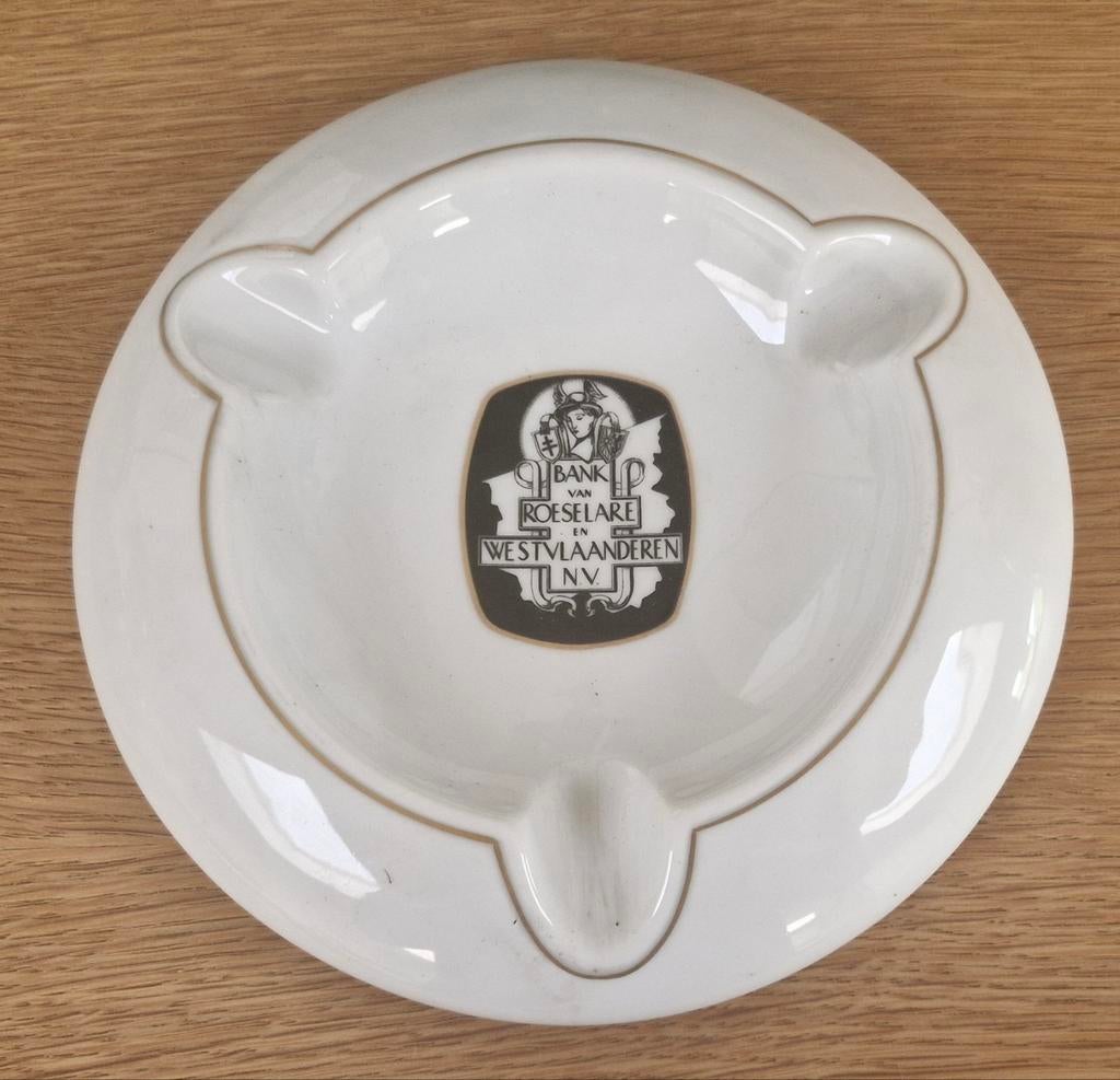 Cendrier en porcelaine, Bank van Roeselare nv, Enlèvement ou Envoi
