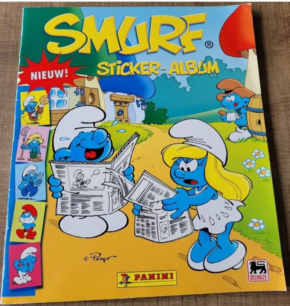 De Smurfen: Panini stickeralbum, Ophalen of Verzenden, Smurfen, Zo goed als nieuw, Plaatje, Poster of Sticker