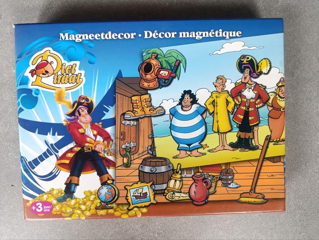 Magneetdecor Piet Piraat, Ophalen, Zo goed als nieuw