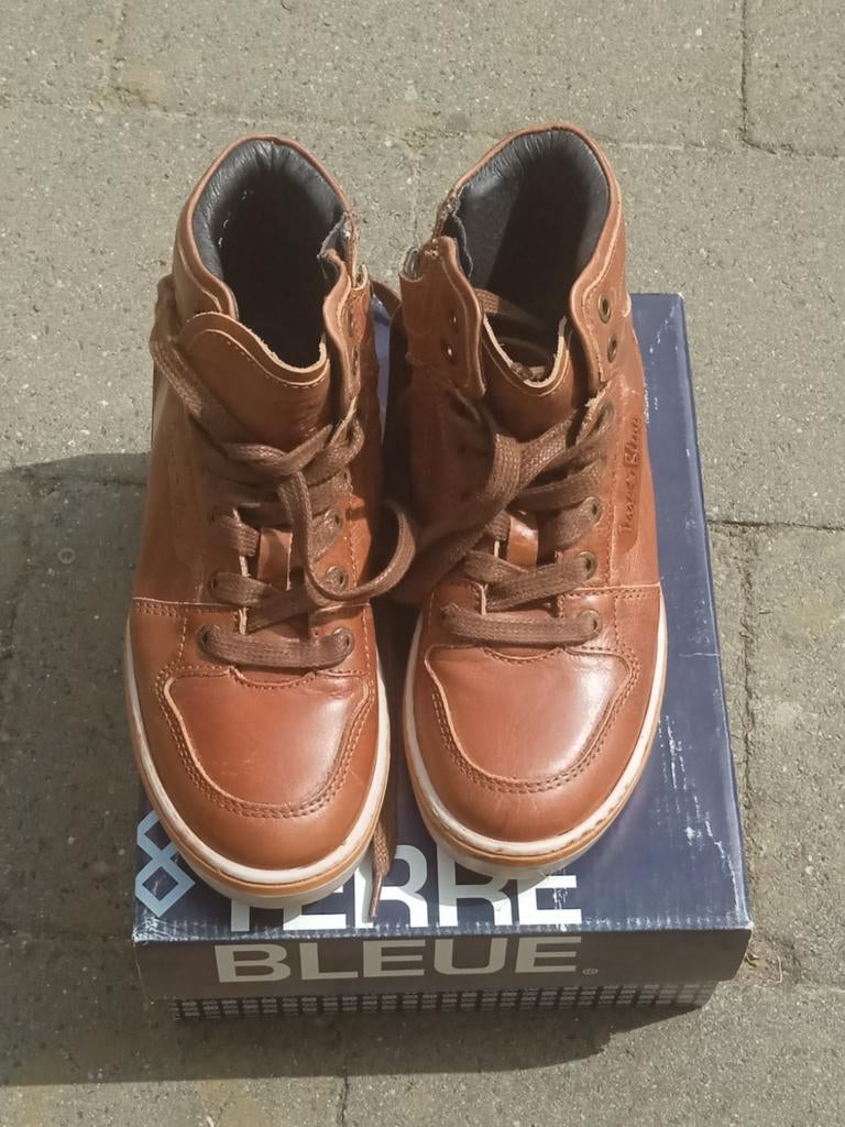 Bruine bottines, maat 34, merk Terre Bleue., Terre Bleue, Jongen of Meisje, Schoenen, Nieuw