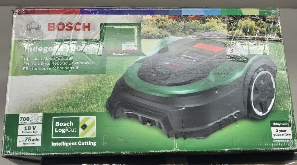 Robot tondeuse Bosch Indego M700, Tuin en Terras, Robotmaaiers, Gebruikt, Minder dan 20 cm, Ophalen of Verzenden