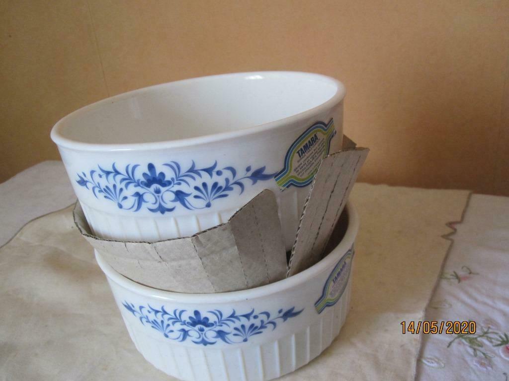 Set van 2 vintage ovenschotels pyrex van Sovirel France, Huis en Inrichting, Ophalen, Nieuw, Glas, Overige typen