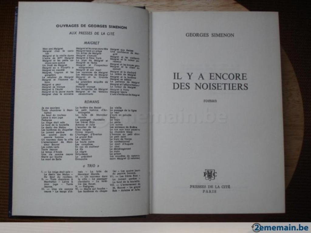 Il y a encore des noisetiers, Georges Simenon, Enlèvement, Utilisé