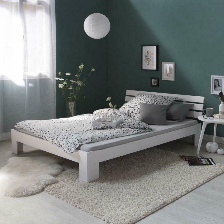 Lit bois blanc 160x200 cm lit adulte chambre adulte lit NEUF, Verzenden, Nieuw