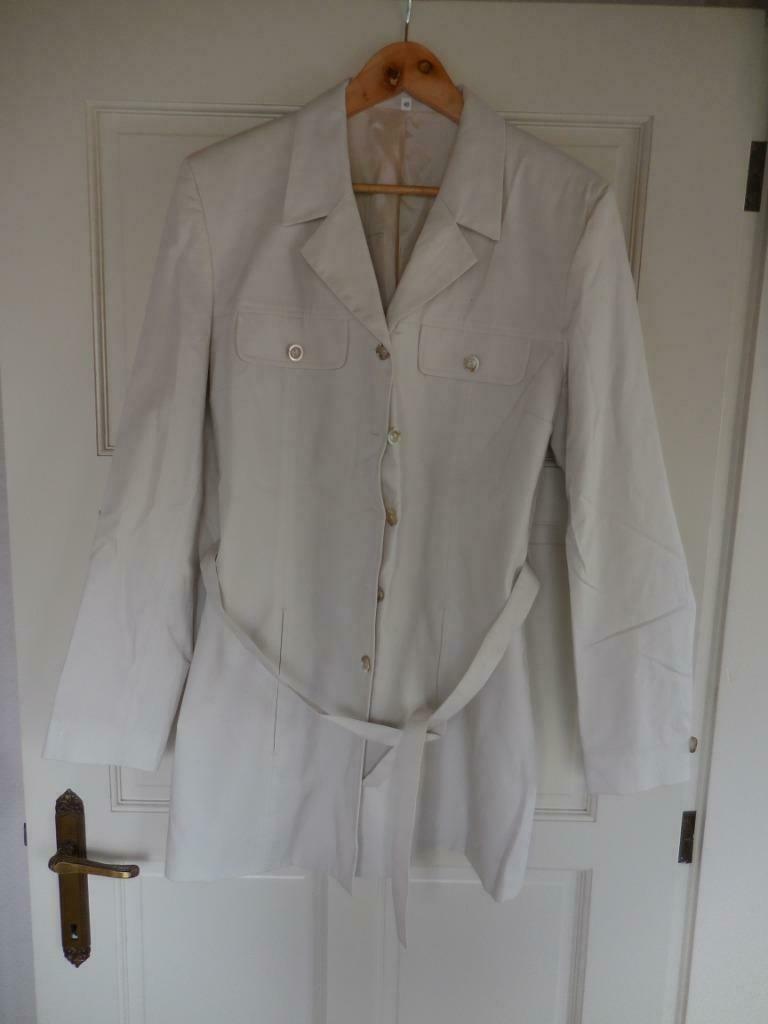 Katoenen mantel, Verzenden, Zo goed als nieuw, Maat 38/40 (M), Beige
