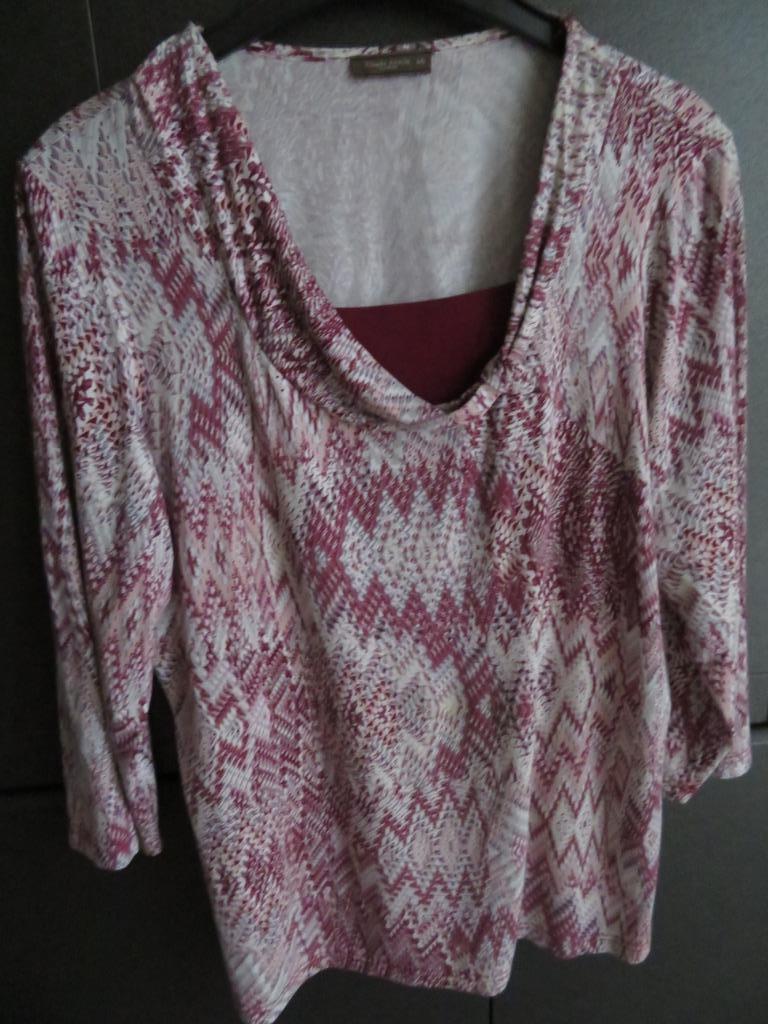 Damesshirt met driekwartmouwen, Manches courtes, Taille 46/48 (XL) ou plus grande, Enlèvement ou Envoi, Comme neuf