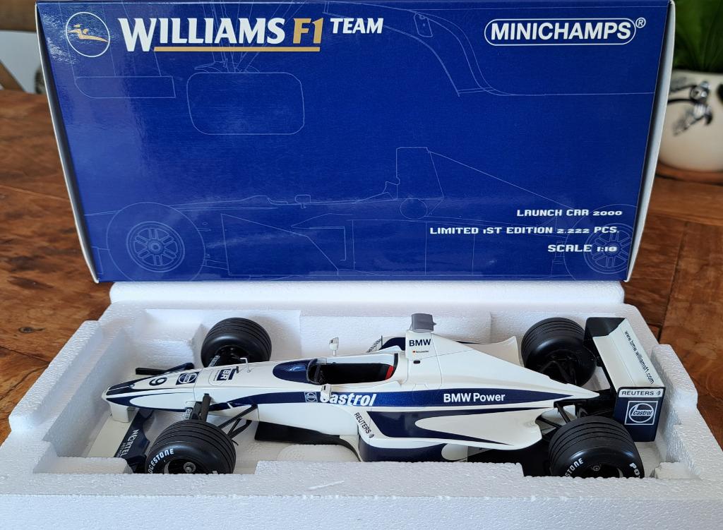 BMW Williams F1 Launch Car 2000 Minichamps 1:18, Enlèvement ou Envoi, Neuf, Voiture, MiniChamps