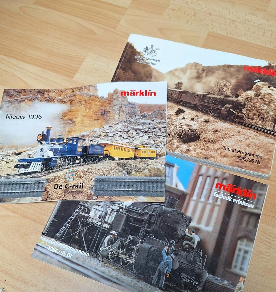 3 Marklin catalogussen 1994-1995-1996, Ophalen of Verzenden, Zo goed als nieuw, Overige typen, Märklin