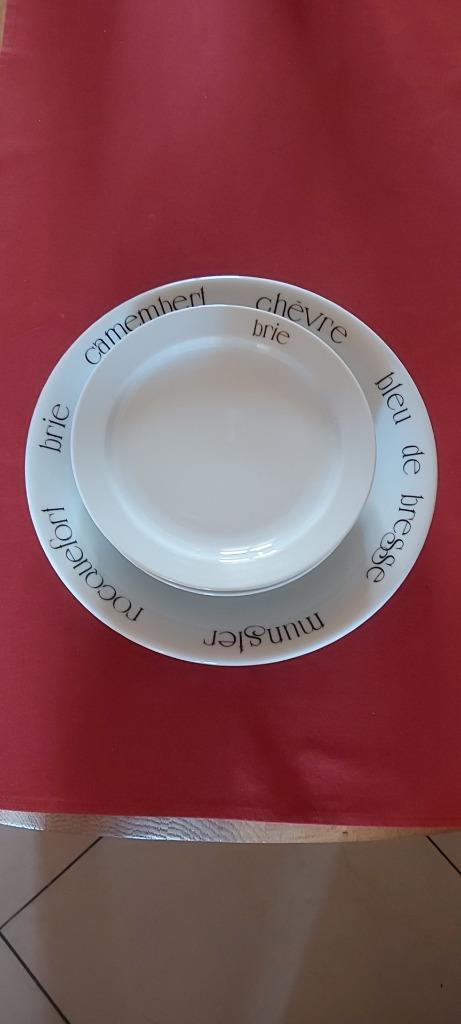 kaasschotel met 6 kaasborden, Huis en Inrichting, Keuken | Servies, Ophalen, Zo goed als nieuw, Bord(en)