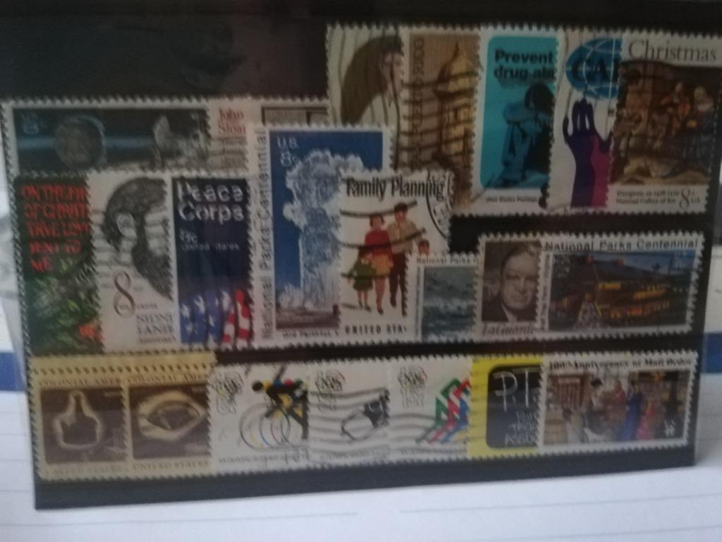 Veel gebruikte postzegels U.S.A, Ophalen of Verzenden, Gestempeld