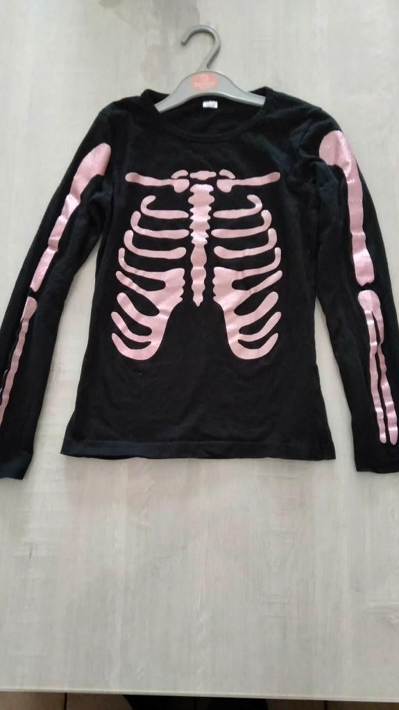 Longsleeve Skelet maat 146 / nieuw, Zeeman, Jongen of Meisje, Nieuw, Ophalen of Verzenden