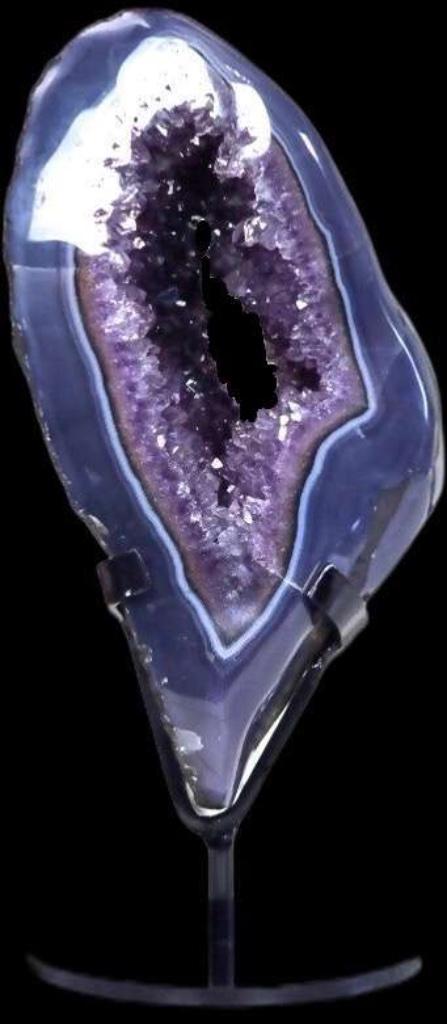 Amethyst Brok Edelsteen Geode Agaat Mineraal Beeld 4 KG, Ophalen of Verzenden, Mineraal