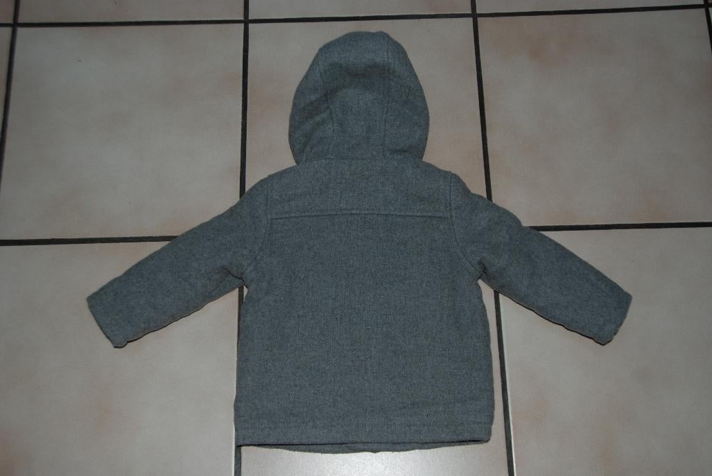 Babyjas Duffelcoat grijs T80cm of 9/12 maanden Zeer Goed!, Earlydays, Ophalen of Verzenden, Zo goed als nieuw, Jasje