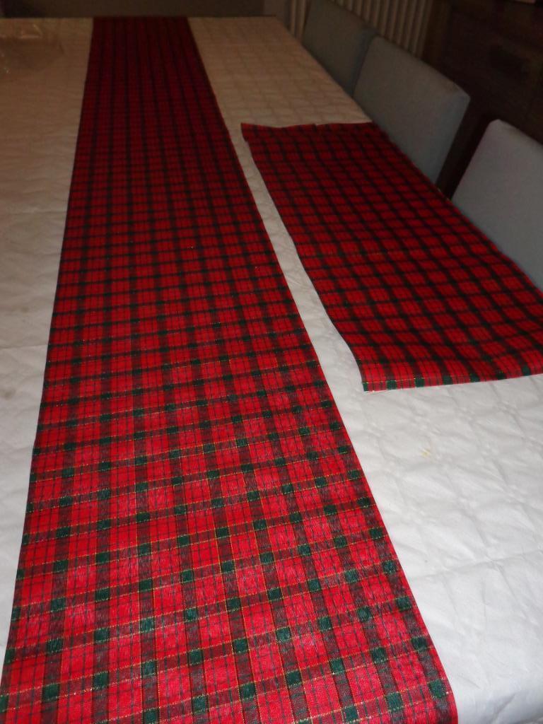 chemin de table rouge, vert, doré: décor Noël 230 cm / 28 cm, Enlèvement ou Envoi, Neuf, Rectangle, Intérieur