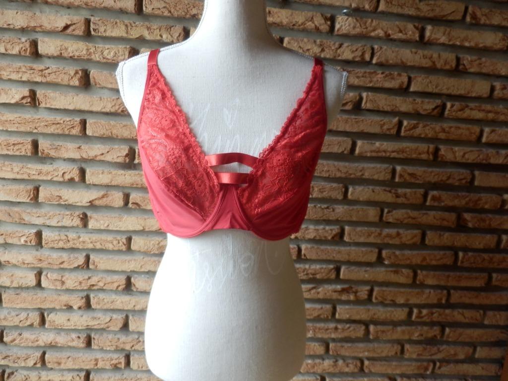 (76) - soutien gorge femme t.100D rouge, Enlèvement ou Envoi, Rouge, Soutien-gorge
