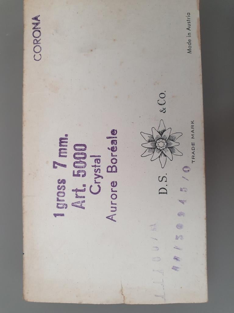 Cristal vintage Aurore Boréale art.5000 (7mm) D.S. & Co, Enlèvement ou Envoi