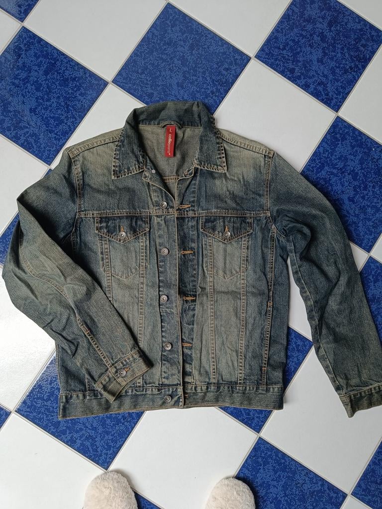 Jeans vest, Ophalen, Gedragen, Maat 52/54 (L), Blauw