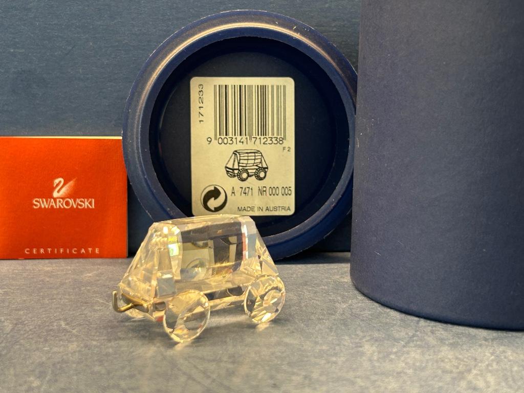 Swarovski Trein Kiepwagon, Verzamelen, Ophalen of Verzenden, Nieuw, Figuurtje