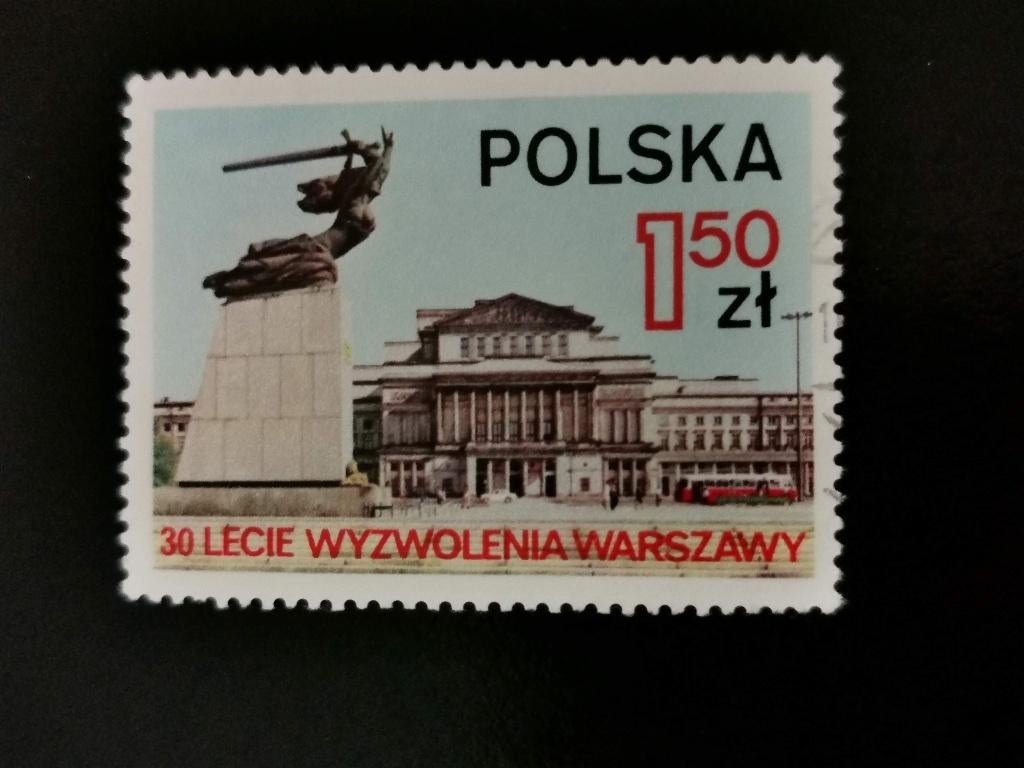 Pologne 1975 - 30 ans libération de Varsovie, opéra, bus, Enlèvement ou Envoi, Pologne, Affranchi