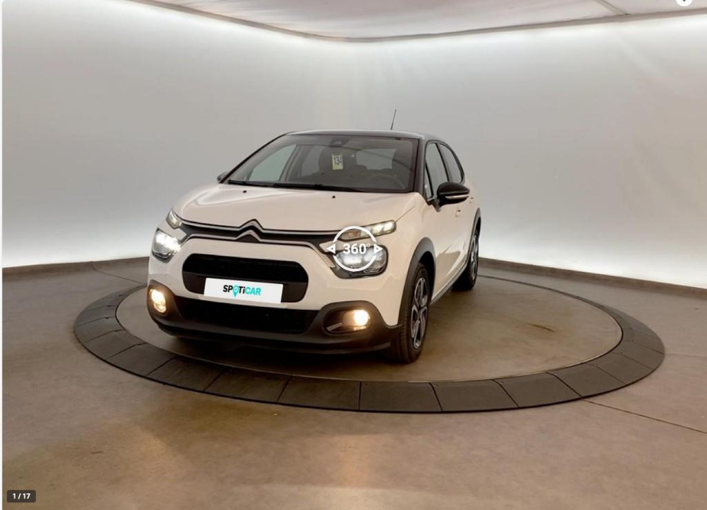 CITROEN C3, Auto's, Adaptive Cruise Control, Cabriolet, Zwart, Bruin