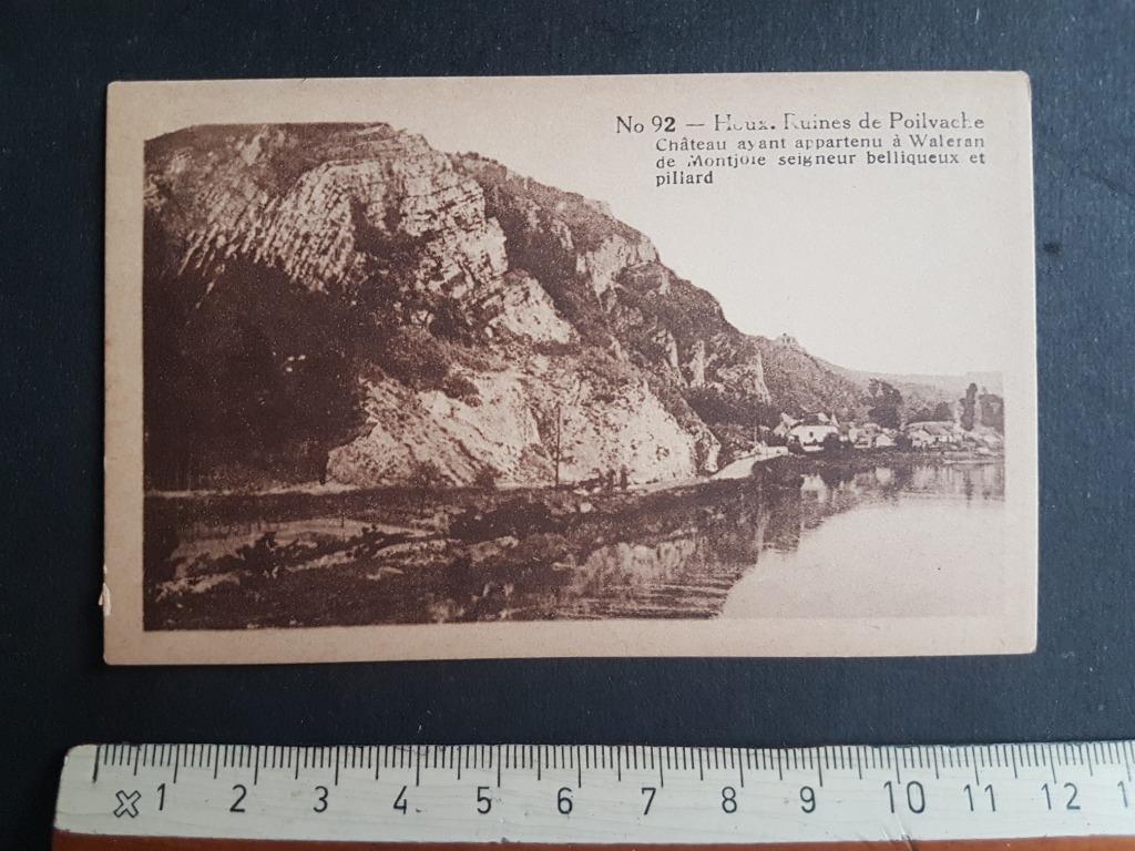 Petite carte d'honneur Carte d'Honneur Houx Ruines Piolvache, Enlèvement ou Envoi, 1920 à 1940, Non affranchie, Namur