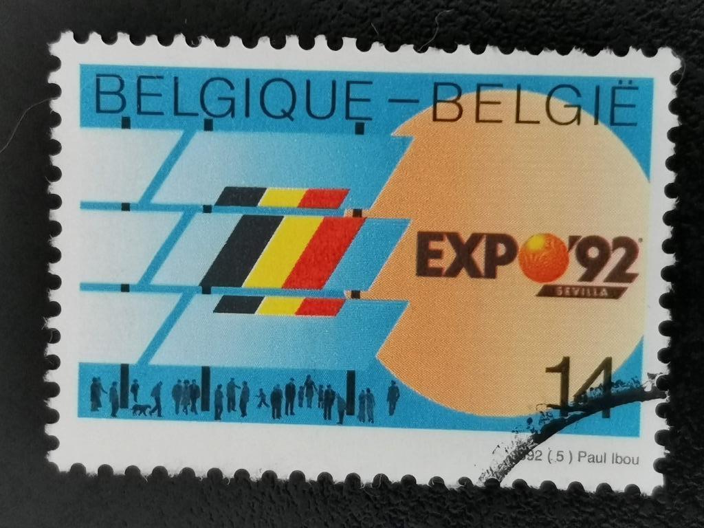 Belgique 1992 - Exposition universelle de Séville Expo 92, Timbres & Monnaies, Enlèvement ou Envoi, Affranchi
