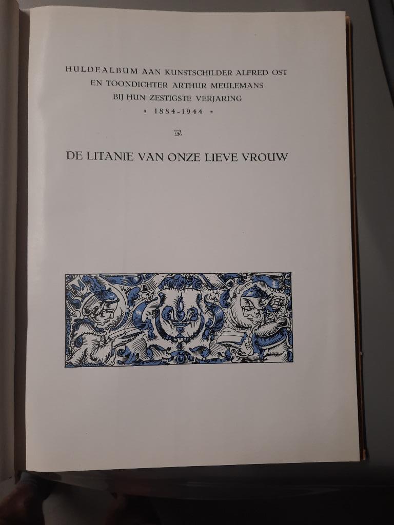 De Litanie van Onze Lieve Vrouw, kunstboek 1944, Ophalen of Verzenden, Schilder- en Tekenkunst