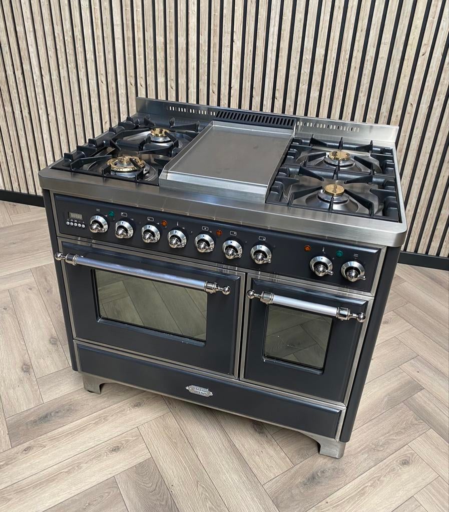 Magnifique Réchaud à Gaz Boretti Majestic 100cm + Frytop, Gaz, Plaque chauffante, Comme neuf, 5 zones de cuisson ou plus
