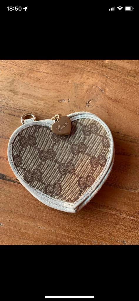 Porte monnaie Gucci, Comme neuf, Beige, Autres marques, Cuir