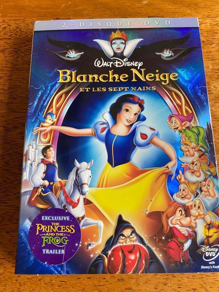 2 DVD Walt Disney: BLANCHE NEIGE ET LES 7 NAINS, Collections, Disney, Enlèvement ou Envoi, Blanche-Neige ou Belle au Bois Dormant