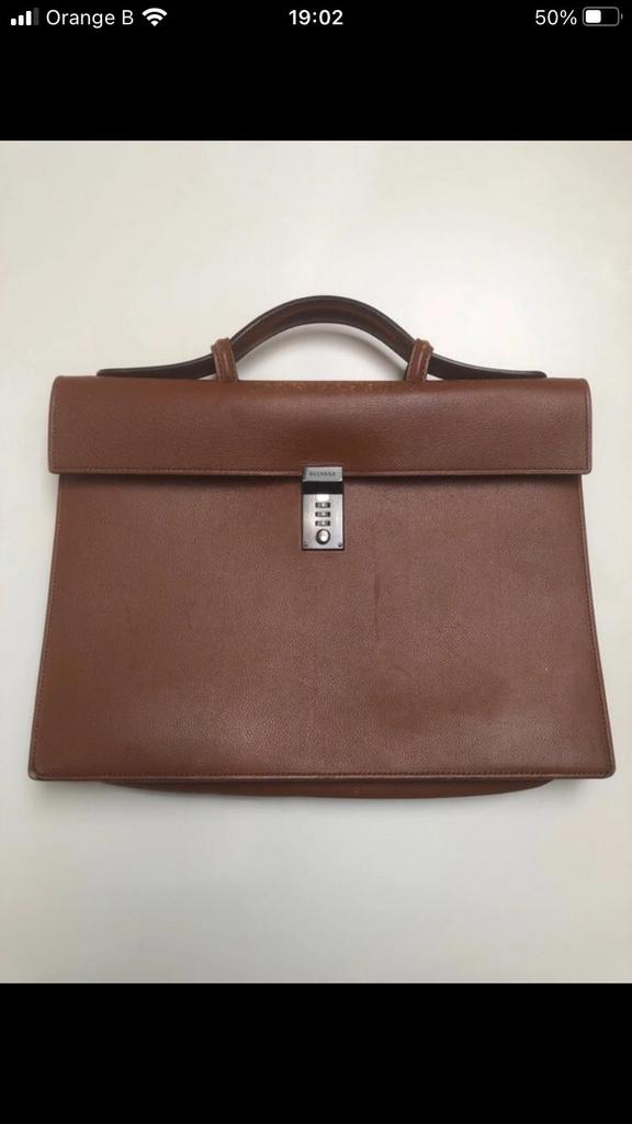 Delvaux akte tas, Computers en Software, Laptoptassen, Ophalen of Verzenden, Gebruikt, Aktetas
