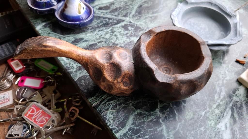 Pijp decoratie potje, Antiek en Kunst, Curiosa en Brocante, Ophalen