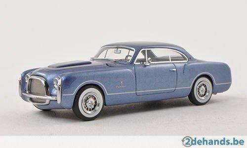 1:43 BoS Models Chrysler SS 1952 metallic blauw resin, Enlèvement ou Envoi, Neuf, Voiture
