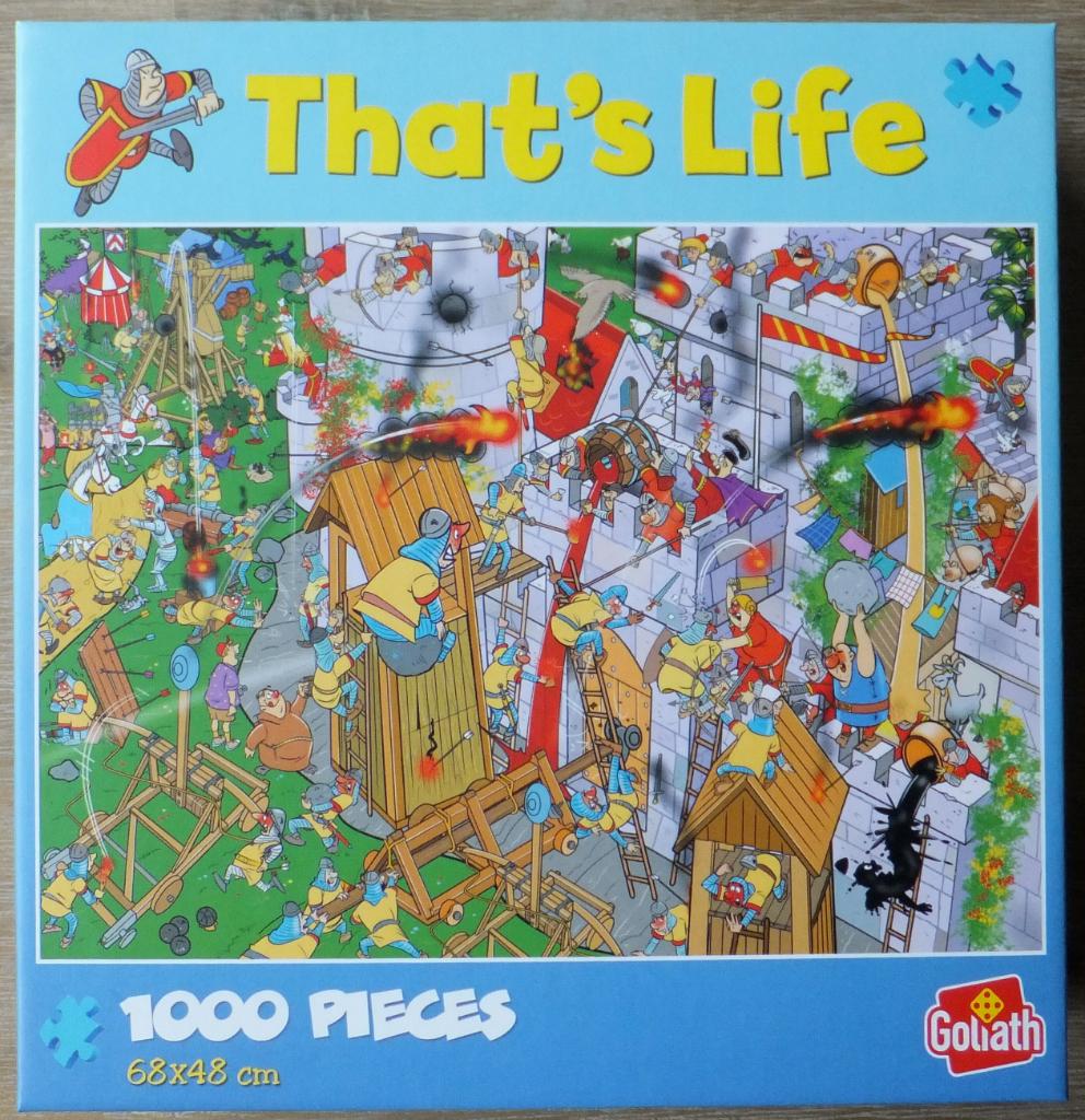 Puzzel - Goliath 1000 - That's life, Medieval Castle, Enlèvement ou Envoi, 500 à 1500 pièces, Utilisé, Puzzle